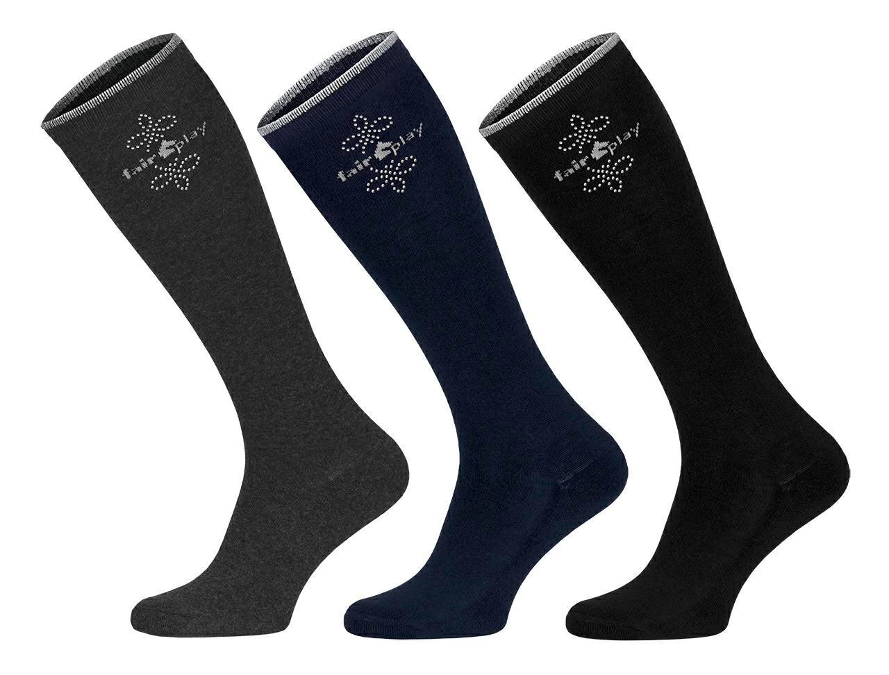Fair Play Classy rijsokken set van 3