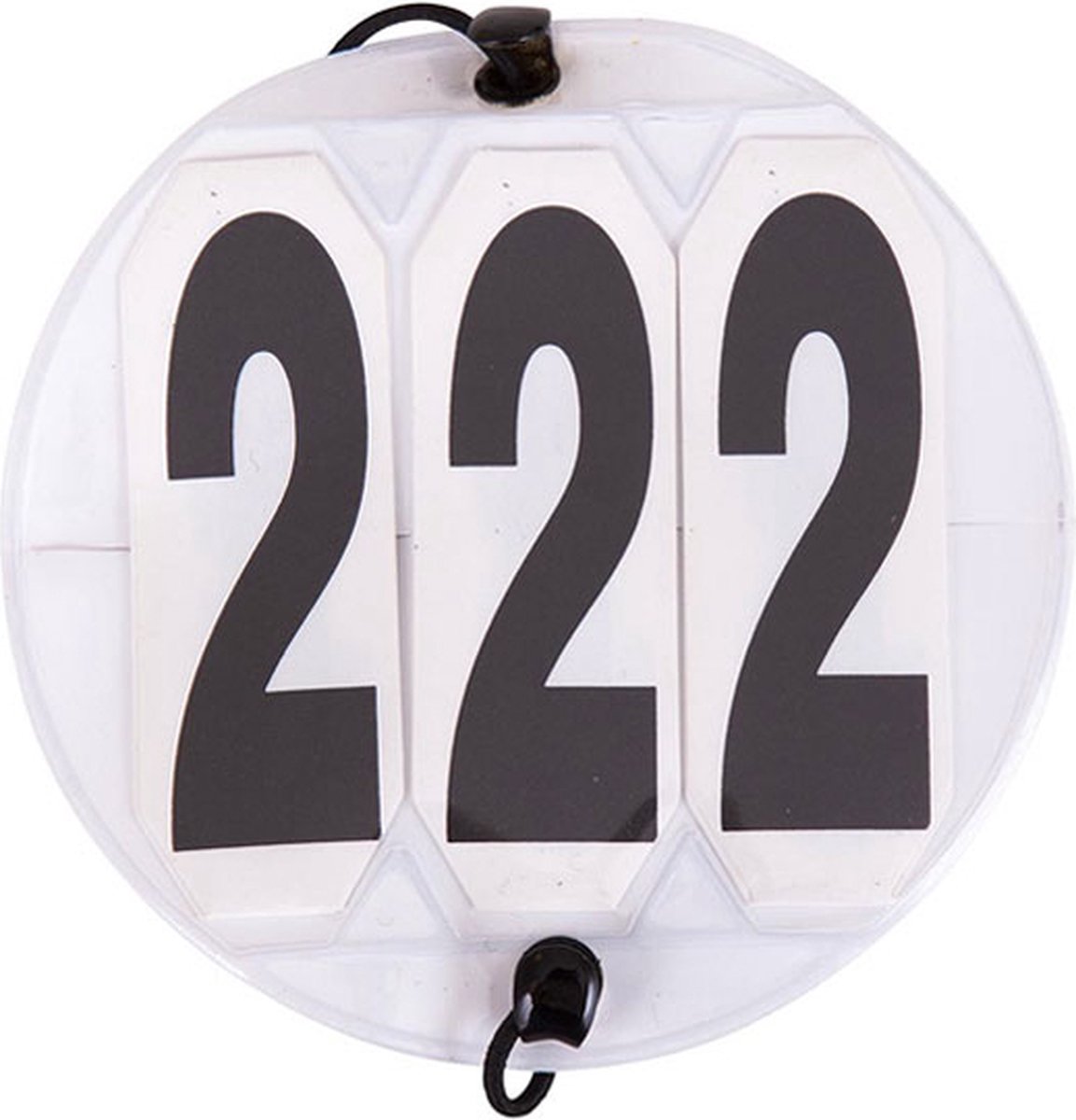 BR Startnummer Klein Rondje PVC 3-Cijferig