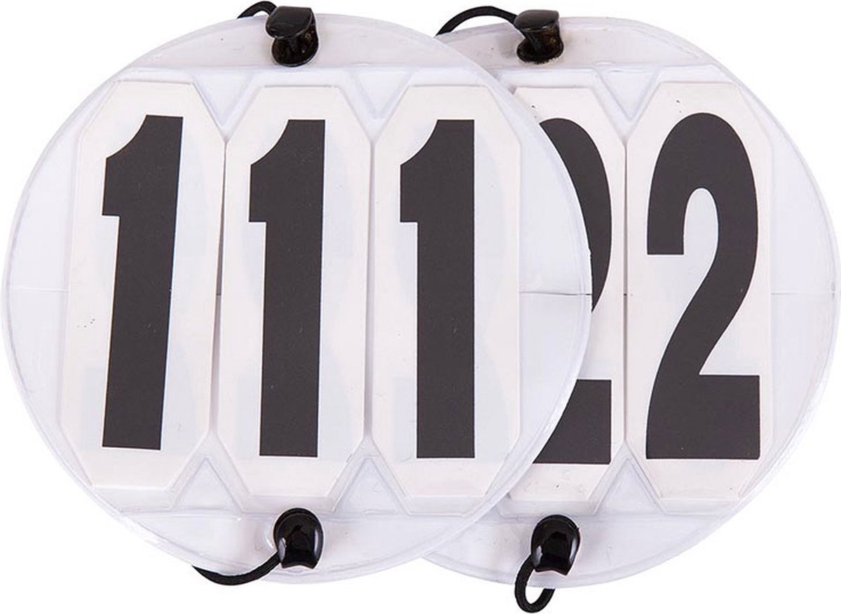 BR Startnummer Klein Rondje PVC 3-Cijferig