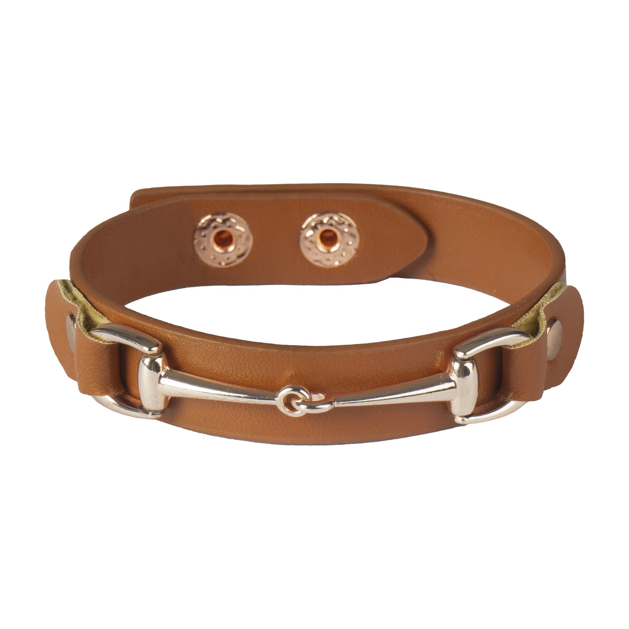 Armband lederlook met bit