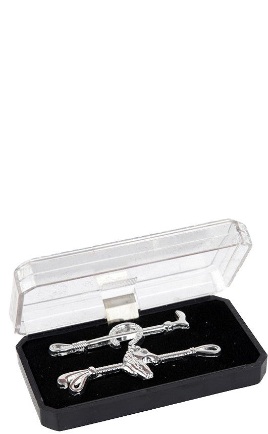 Horka Plastron Speld Hoefijzer/Paardenhoofd