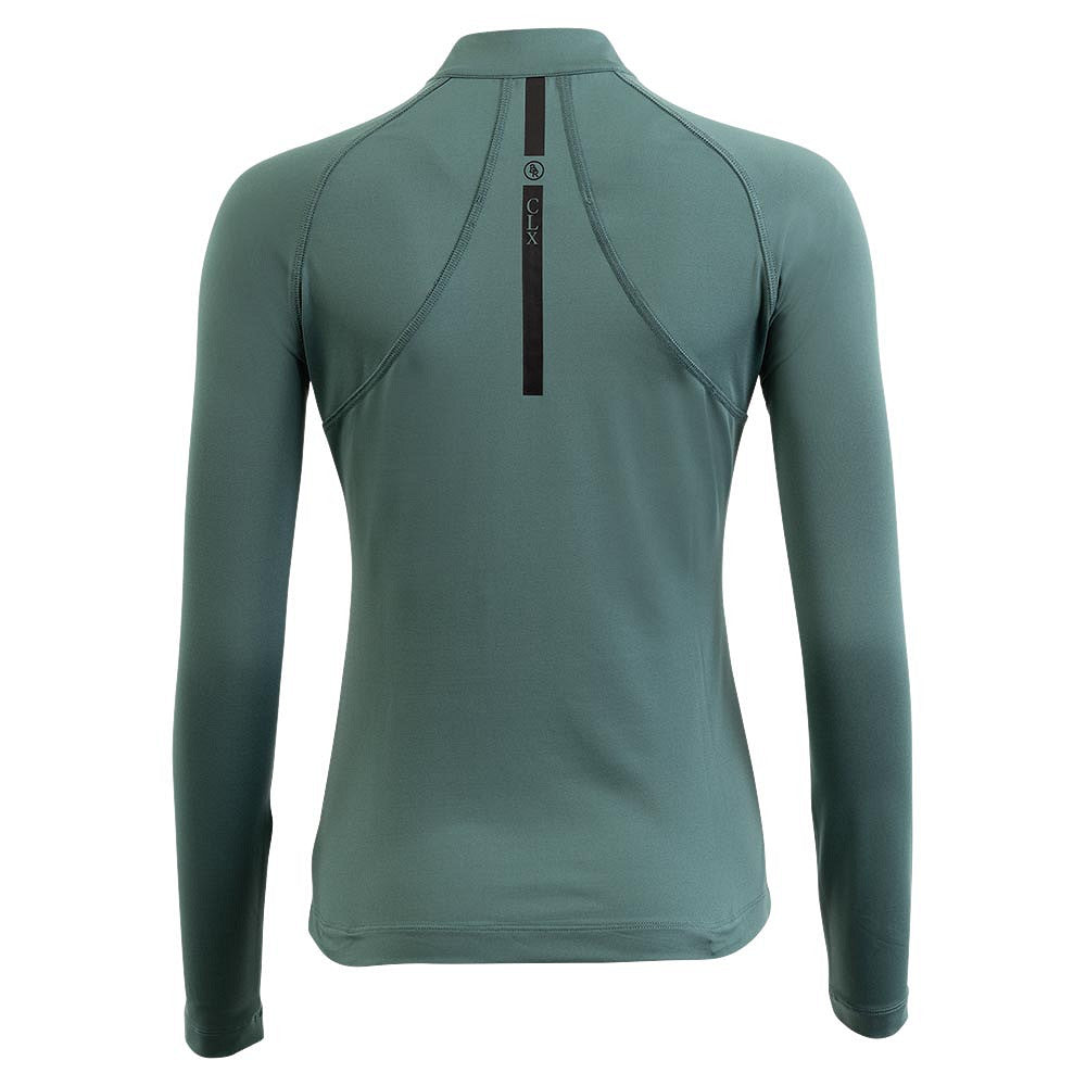 BR CLX long-sleeve zip-up shirt dames