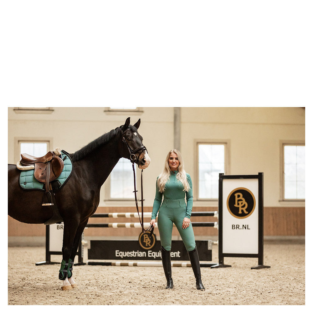 BR CLX long-sleeve zip-up shirt dames