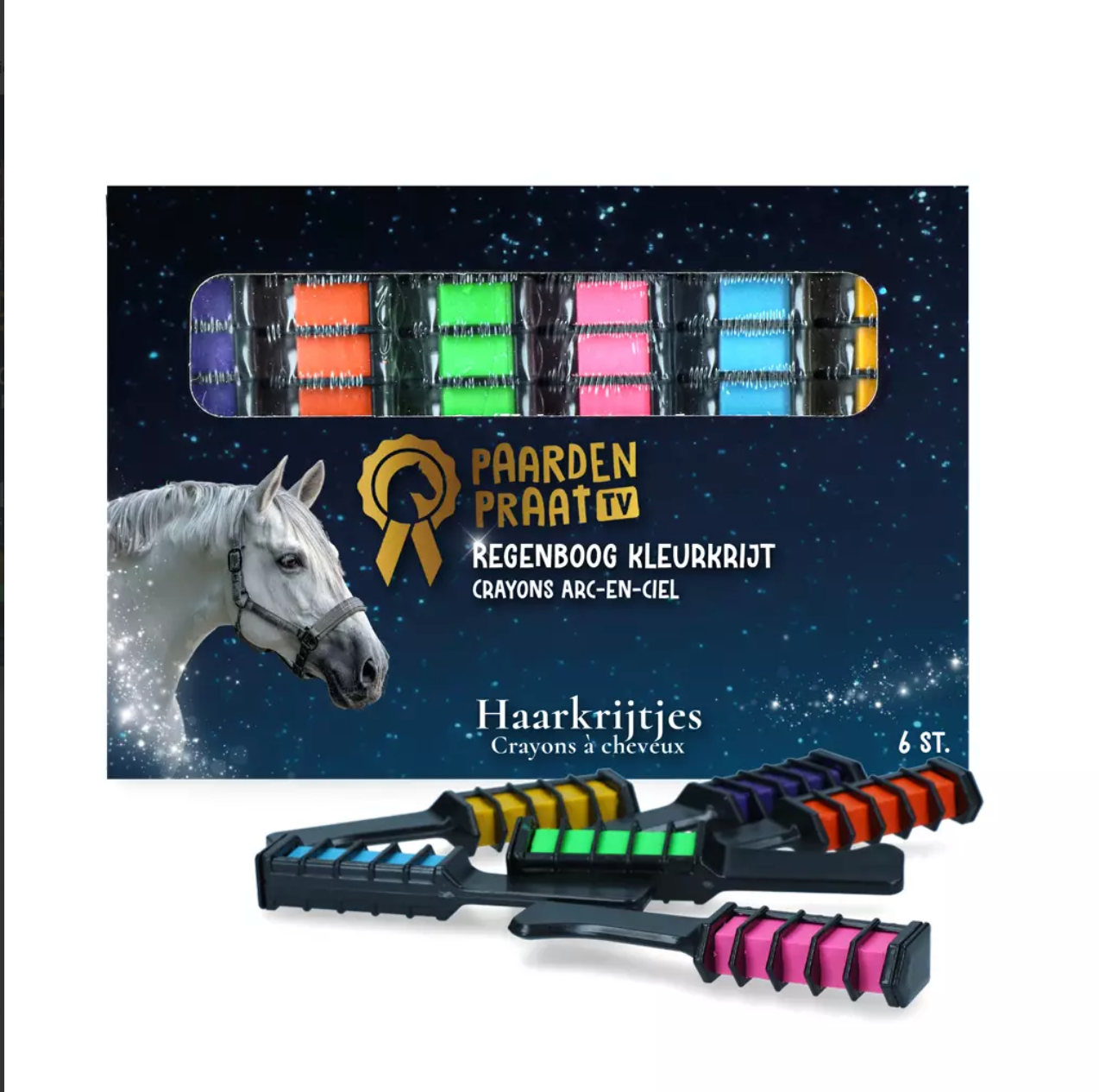 Paardenpraat Regenboog Kleurkrijt