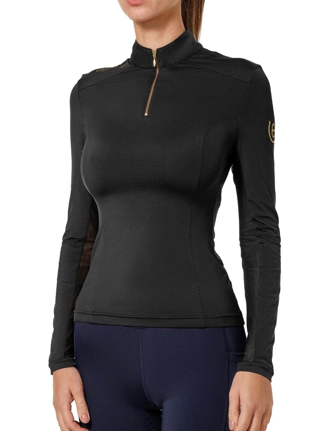 Equestrian Stockholm Air Breeze Sunshirt black
