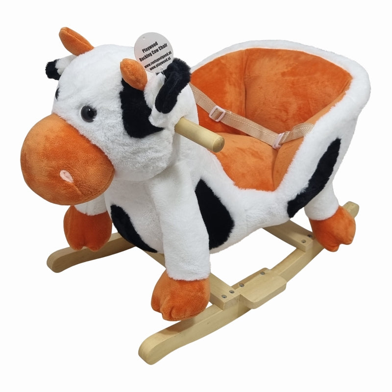 PlayWood Hobbelkoe Met Zit En Geluid