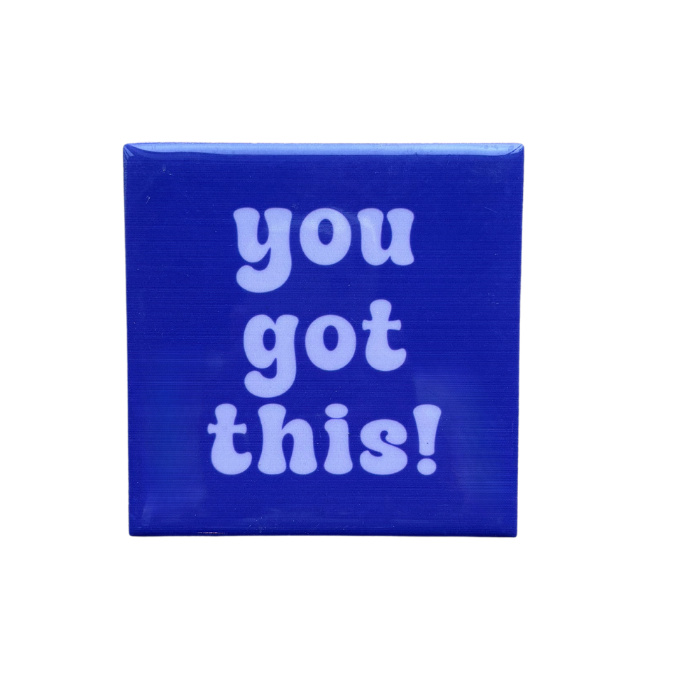 Tegeltje 'you got this!' Keramiek Blauw