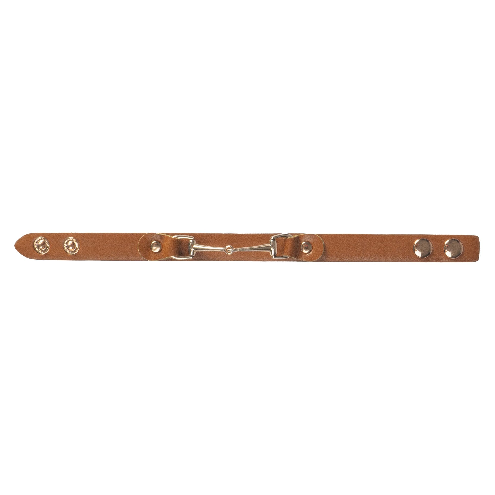 Armband lederlook met bit
