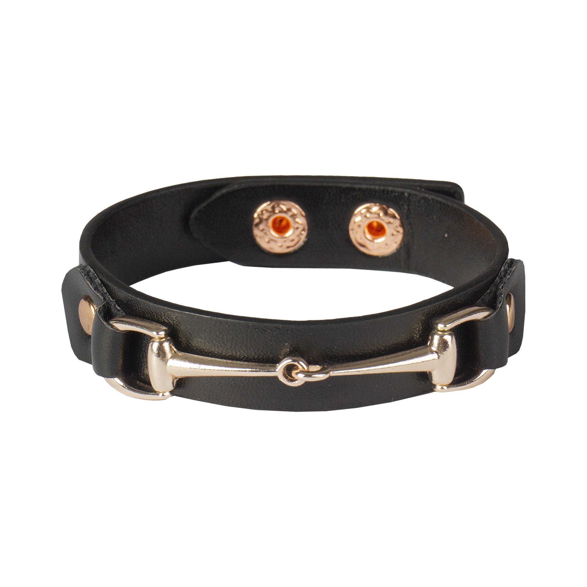 Armband lederlook met bit
