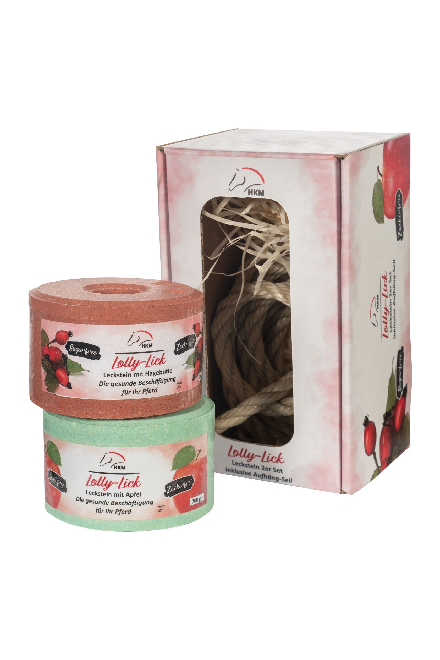 Liksteen -Lolly Stick- set van 2, met touw