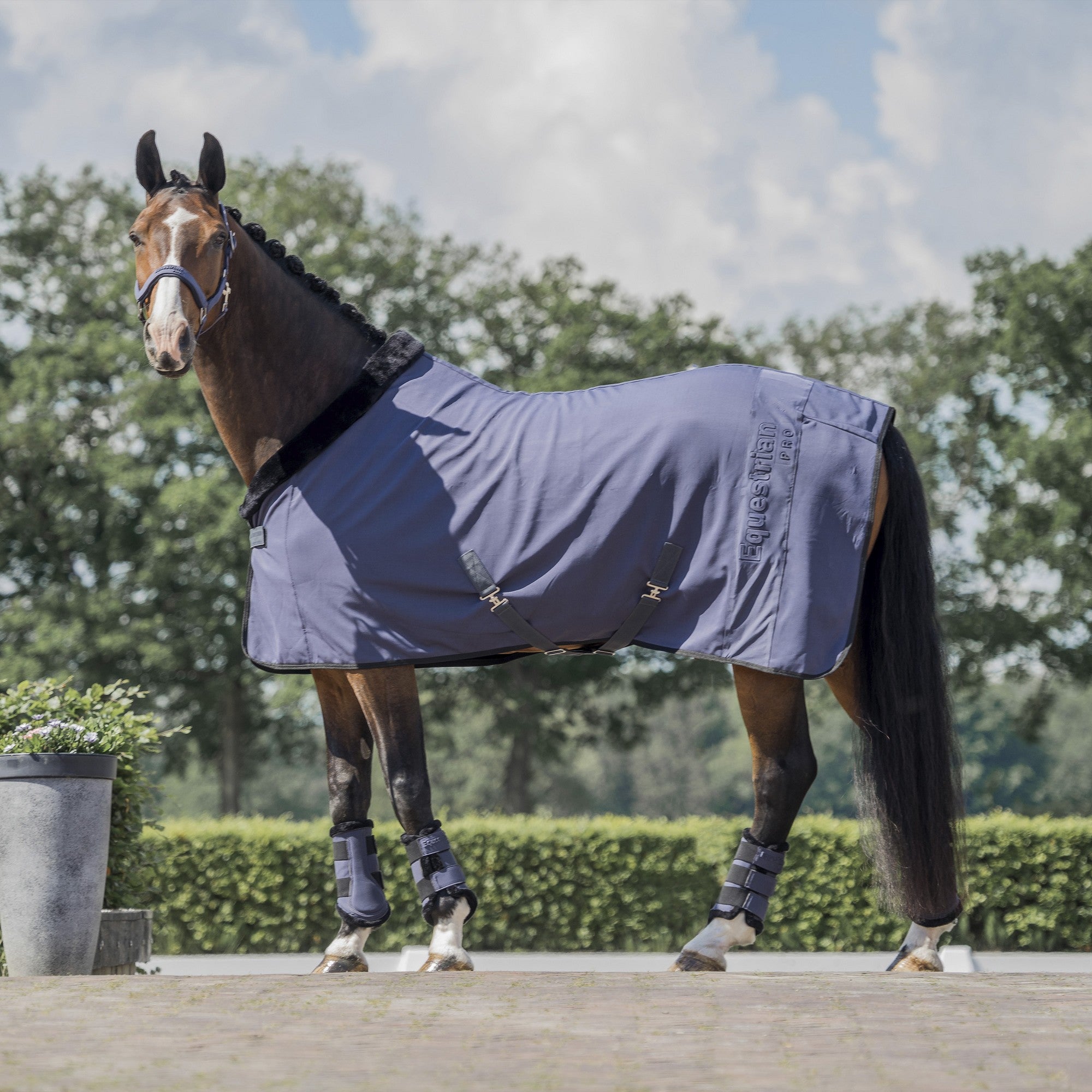 Horka Equestrian Pro Embossed Fleece deken