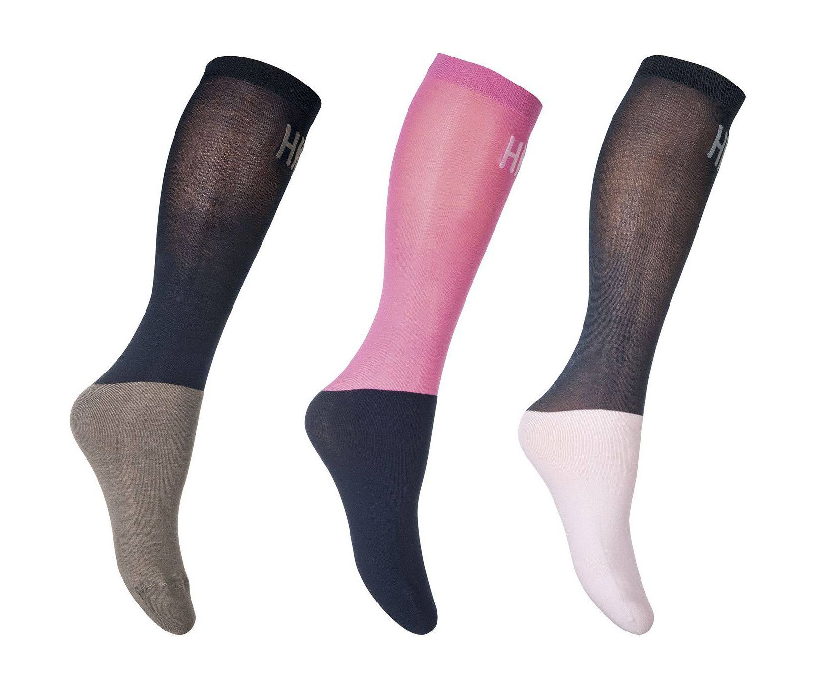 HKM Rijsokken microcotton - set van 3