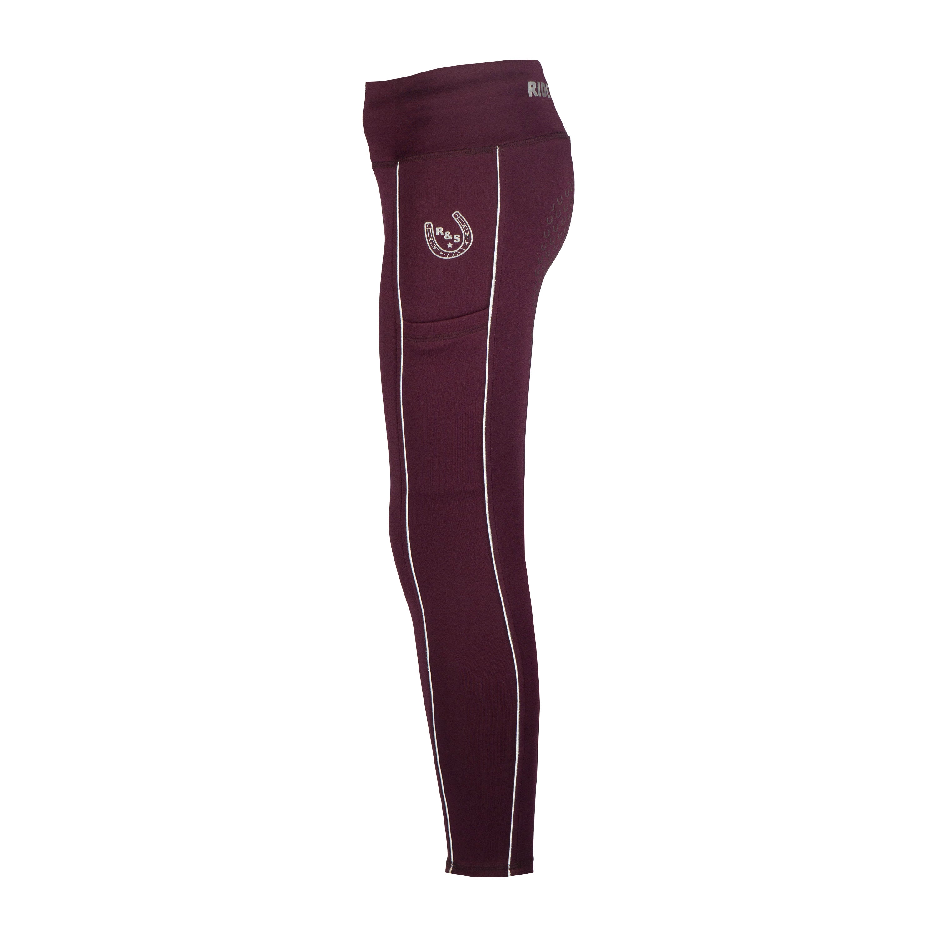 Compleet setje Red Horse bordeaux/zilver