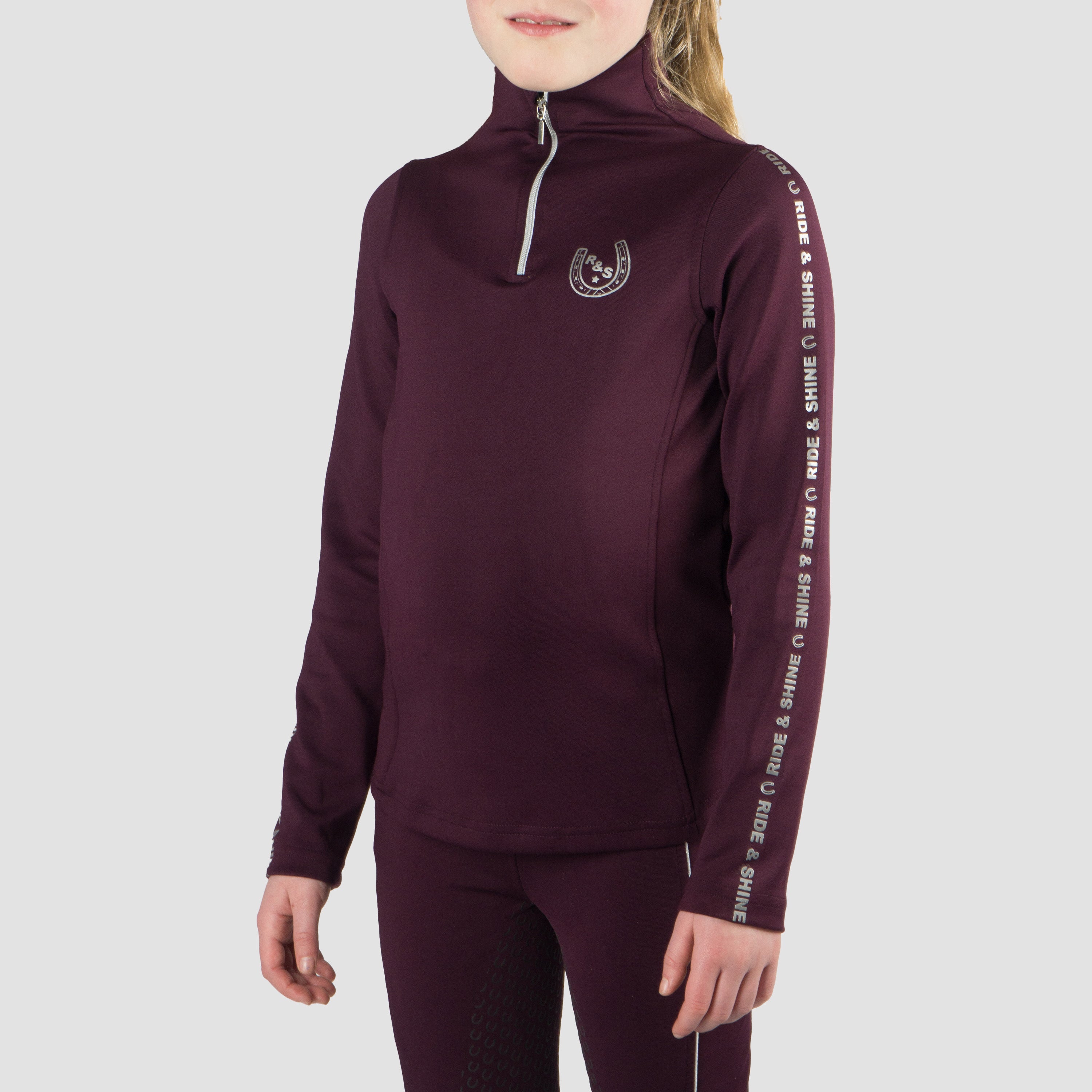 Compleet setje Red Horse bordeaux/zilver