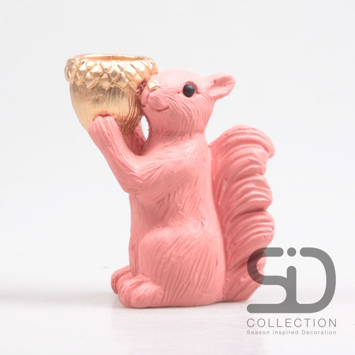 Eekhoorn Met Waxinehouder 18,5x10,5x20,5