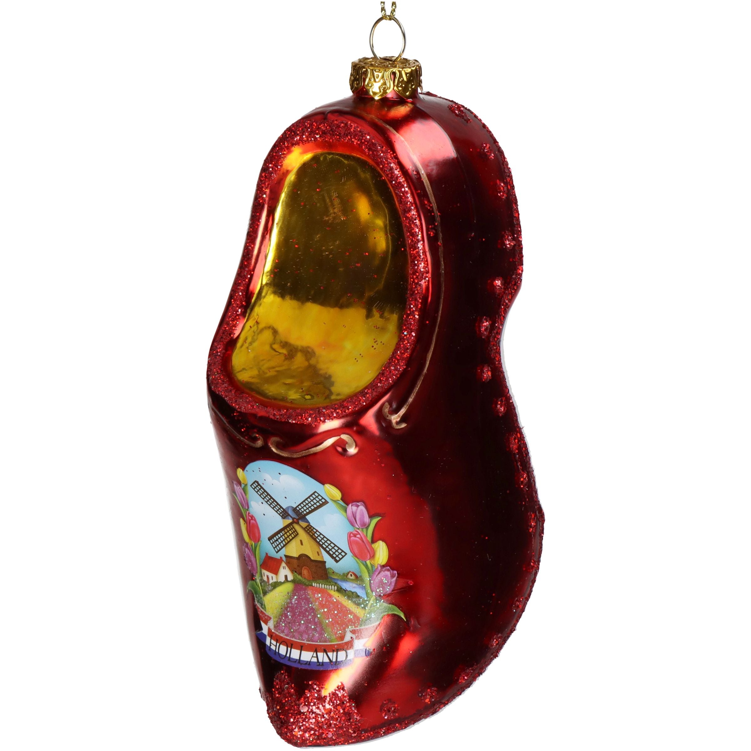 Kerst Ornament Rode Glazen Klomp