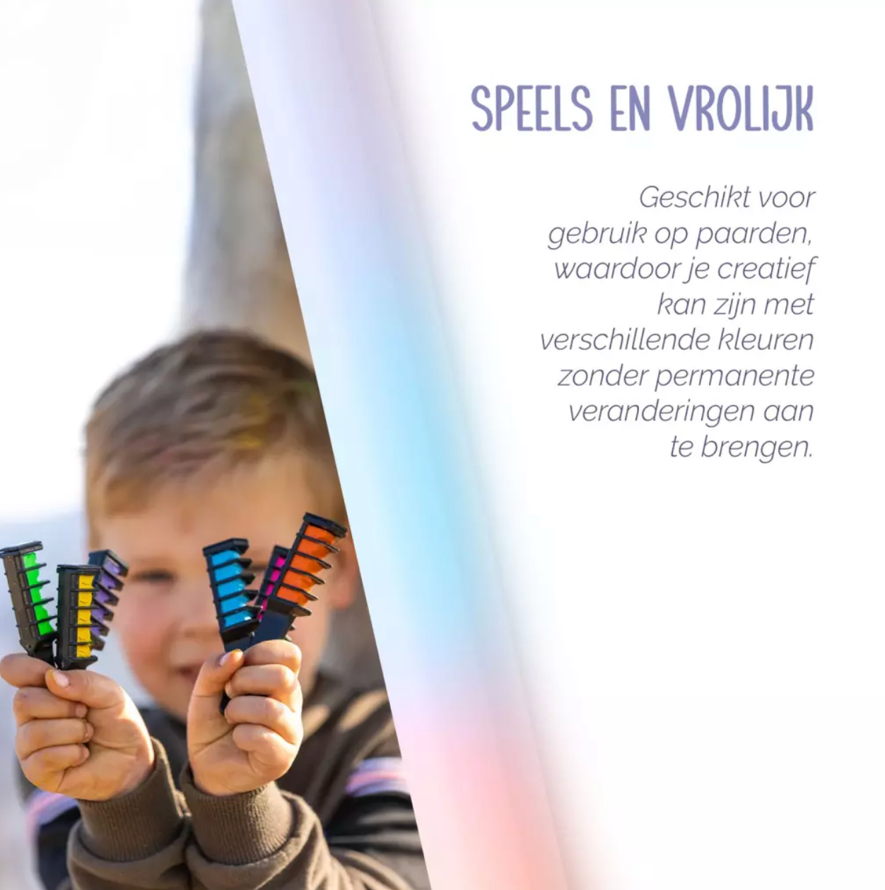 Paardenpraat Regenboog  Kleurkrijt