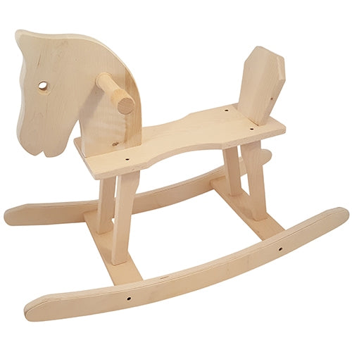 PlayWood Hobbelpaard Natural: Gemonteerd