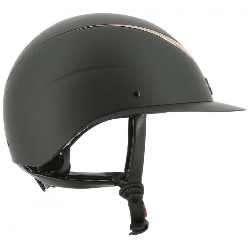Equithème cap Wings Mat zwart/rosé