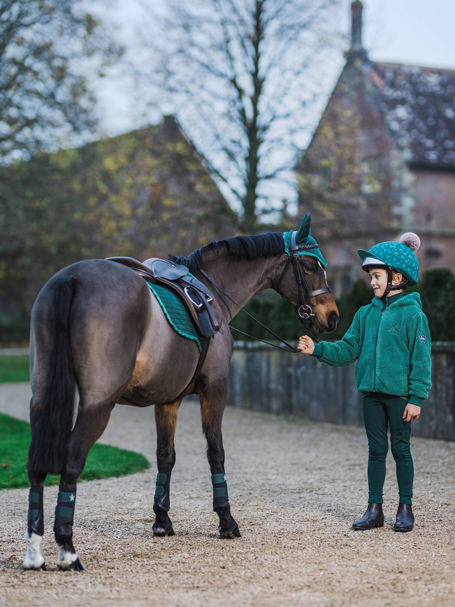 Lemieux Mini Teagan Fleece vest Evergreen