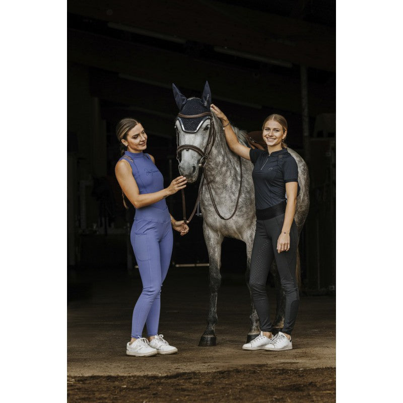 Equithème rijlegging Flora zwart - full grip