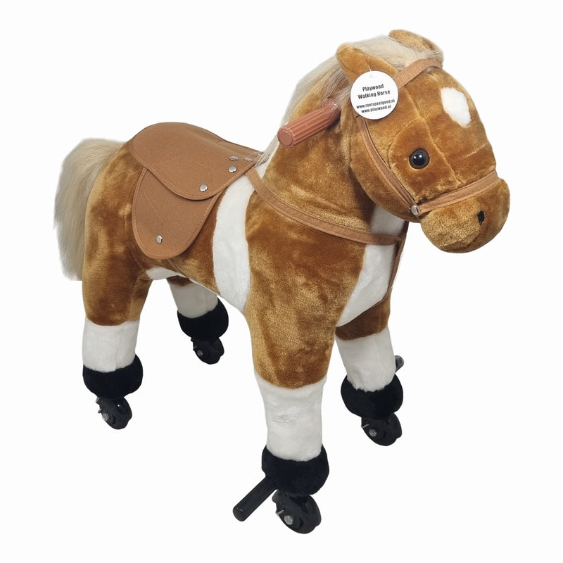 PlayWood Mechanisch Rijdend Paard Met Geluid